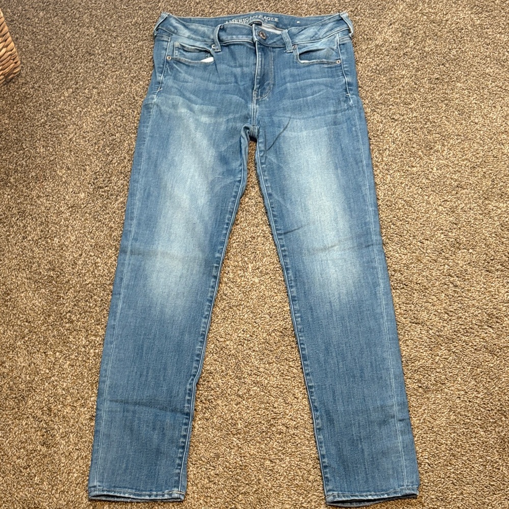 American Eagle Outfitters Women's Blue Skinny Jeans